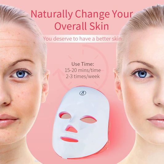 Rechargeable 7-Color LED Face Mask