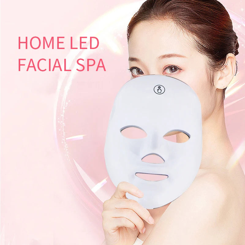 Rechargeable 7-Color LED Face Mask