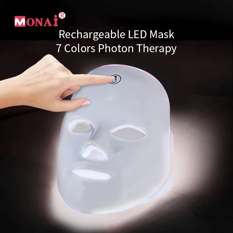 Rechargeable 7-Color LED Face Mask