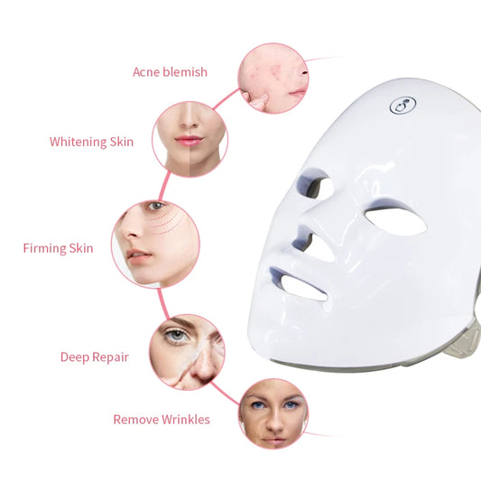 Rechargeable 7-Color LED Face Mask
