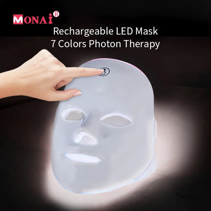 Rechargeable 7-Color LED Face Mask